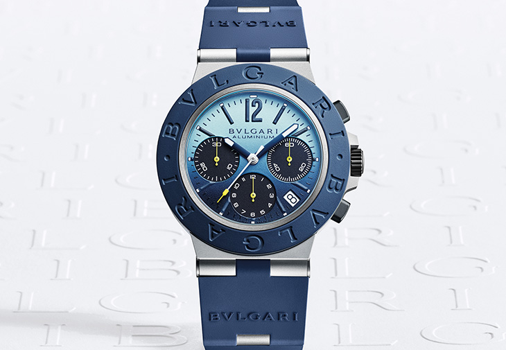 寶格麗Bulgari Aluminium Capri Chronograph卡布里特別款計時腕錶