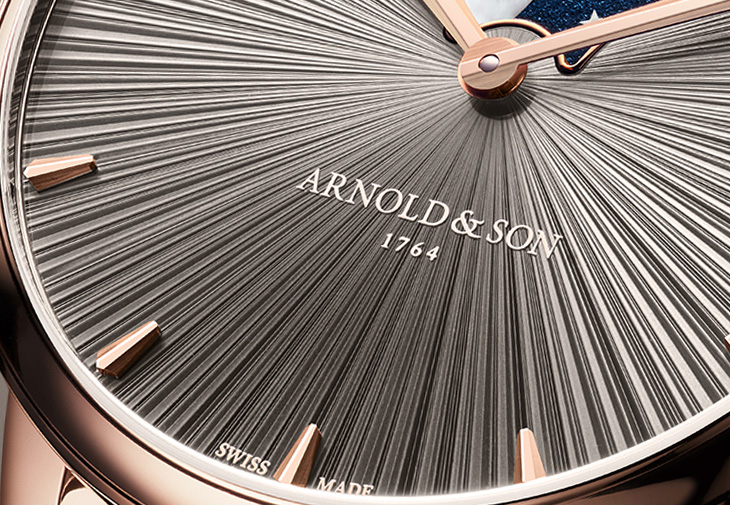 ARNOLD & SON Perpetual Moon 41.5懸崖灰月相腕錶
