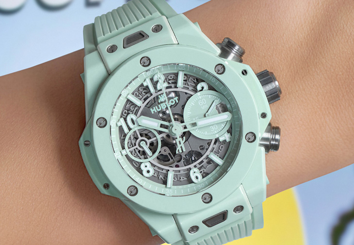 HUBLOT宇舶Big Bang Unico 薄荷綠計時碼錶