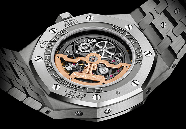 愛彼AUDEMARS PIGUET 皇家橡樹萬年曆「150週年」鏤空腕錶