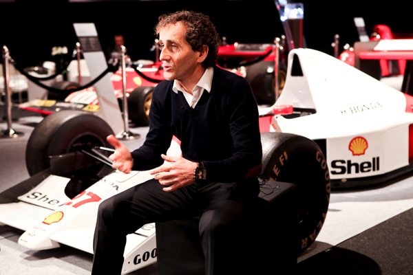 TAG HEUER RACING HERO ALAIN PROST ATTENDS “MASTERING SPEED” EXHIBIT IN GENEVA