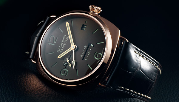 PANERAI Radiomir 8 Days GMT Oro Rosso 局部鏤空的美感