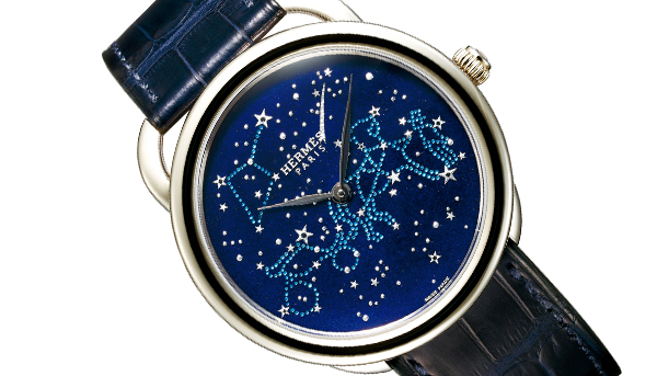 HERMES愛馬仕 Arceau Attelage Celeste 琺瑯腕錶