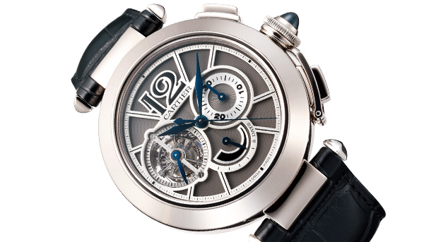 CARTIER Pasha Tourbillon Chronograph 八日儲能陀飛輪計時碼錶
