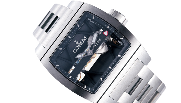 CORUM崑崙 Ti-Bridge Power Reserve 跨越時間的斜撐鈦橋