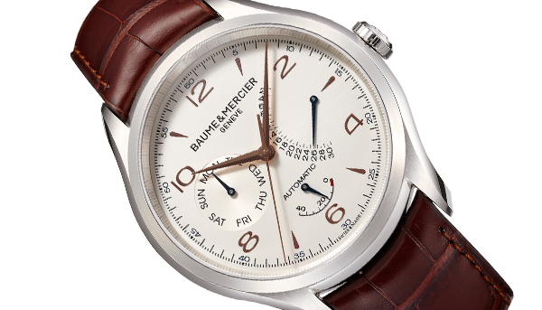 BAUME & MERCIER名士錶 克里頓逆跳日期自動腕錶