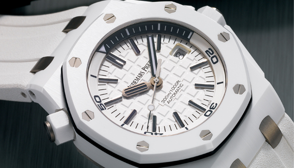 超硬陶瓷潛水玩 愛彼Royal Oak Offshore Diver White Ceramic