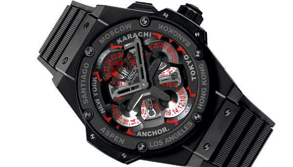 創意席捲世界時區 宇舶 King Power Unico GMT Black Ceramic