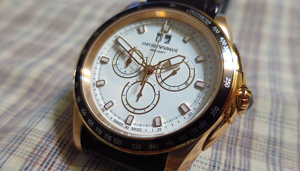 休閒時尚 EMPORIO ARMANI Swiss Made運動計時碼錶ARS 9107