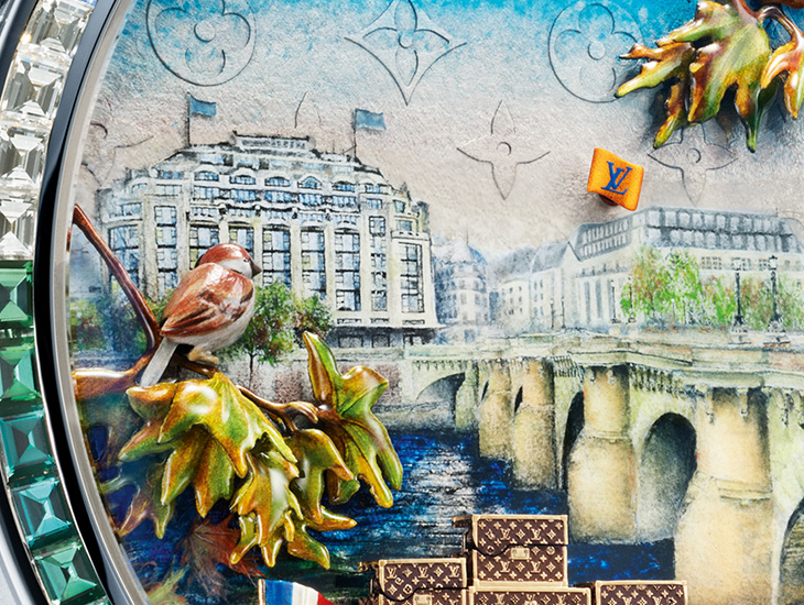 路易威登LOUIS VUITTON Escales autour du Monde系列 Escale au Pont-Neuf懷錶