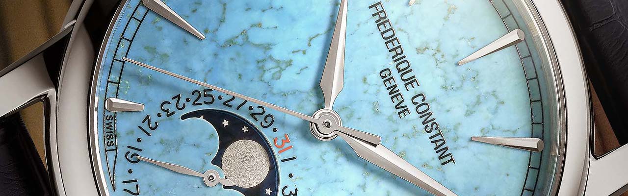 康斯登FREDERIQUE CONSTANT百年典雅月相日曆自製機芯腕錶Classic Moonphase Date Manufacture