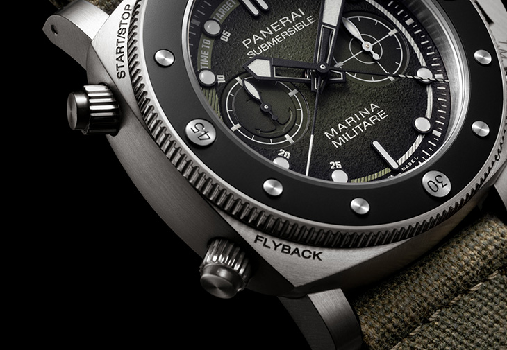 PANERAI沛納海Submersible ChronoMarina Militare體驗版腕錶