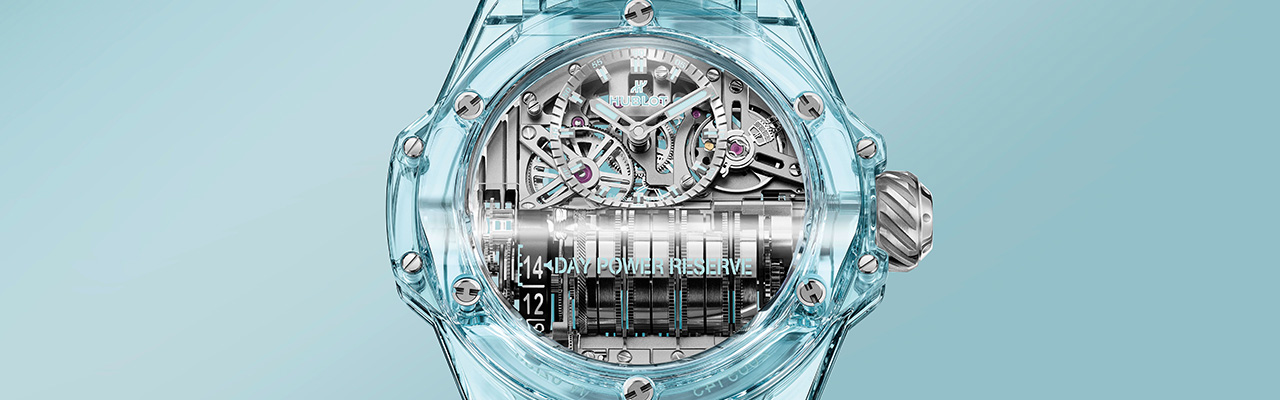 HUBLOT宇舶MP-11湖水藍寶石腕錶