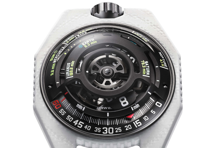 URWERK UR-100V LightSpeed 白陶瓷腕錶