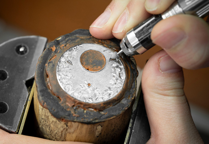 雅克德羅JAQUET DROZ時分小針盤紅金「蜂鳥」腕錶