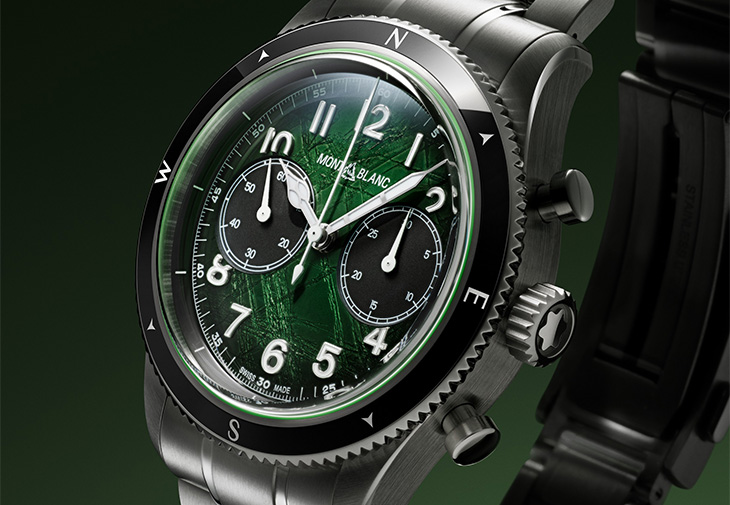 萬寶龍MONTBLANC 1858系列自動計時零氧腕錶