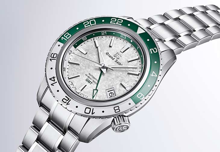 Grand Seiko Sport雪溪雙色旋轉錶圈高振頻GMT腕錶SBGJ277