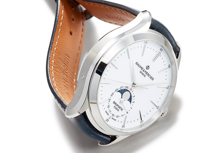 BAUME & MERCIER名士錶Clifton Baumatic Moonphase Date