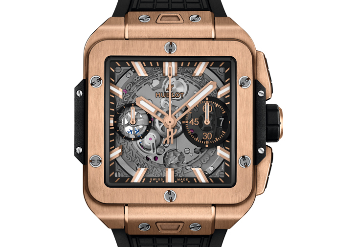 宇舶HUBLOT Square Bang Unico皇金腕錶