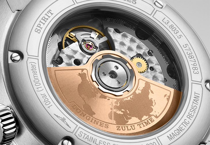 浪琴表LONGINES Spirit先行者系列世界時區100週年紀念不鏽鋼腕錶