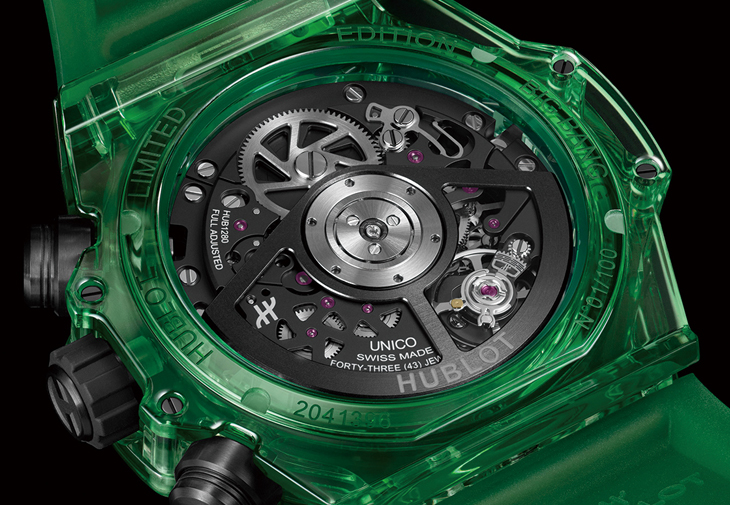 HUBLOT宇舶Big Bang Unico極光綠SAXEM計時碼錶