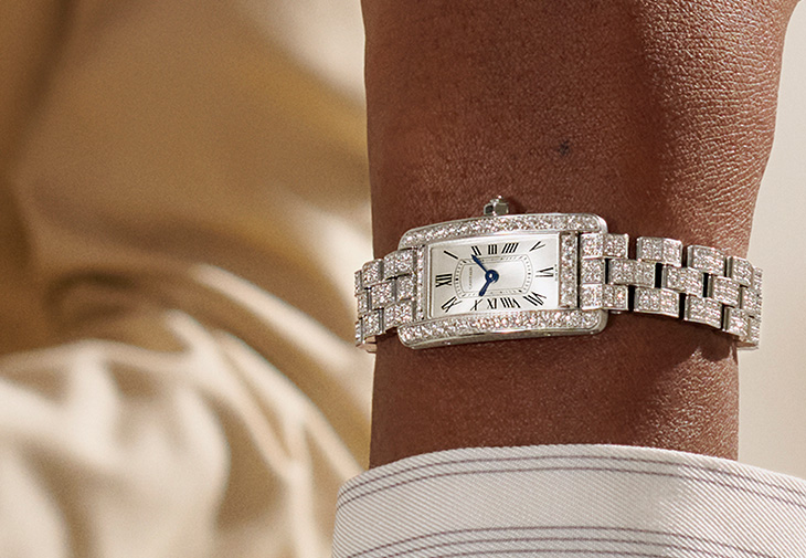 Cartier卡地亞Tank Américaine迷你款腕錶