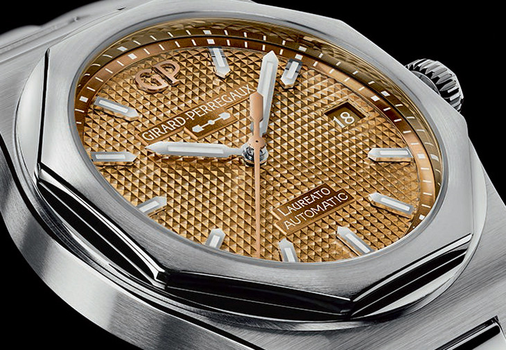 芝柏表GIRARD-PERREGAUX Laureato桂冠系列38毫米Copper腕錶