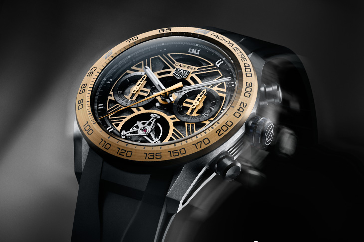致敬賽道傳奇！泰格豪雅Carrera Chronograph Tourbillon Extreme Sport 陀飛輪計時腕錶F1® 75週年黃金限量版