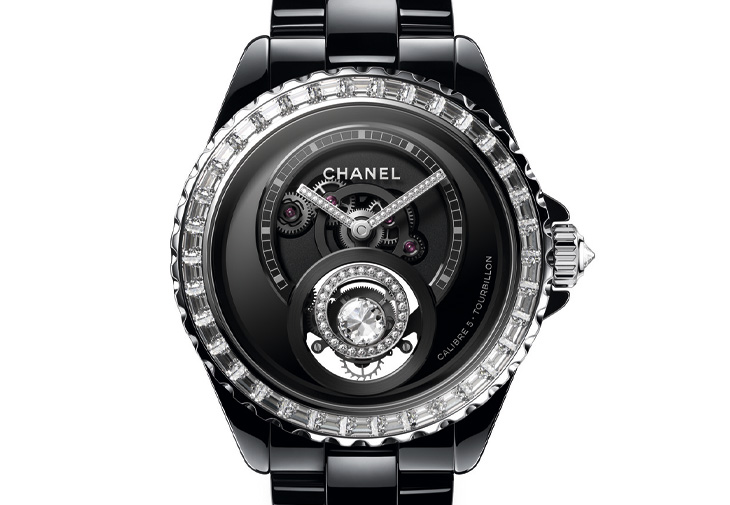 香奈兒CHANEL J12 Caliber 5 機芯鑲鑽陀飛輪腕錶