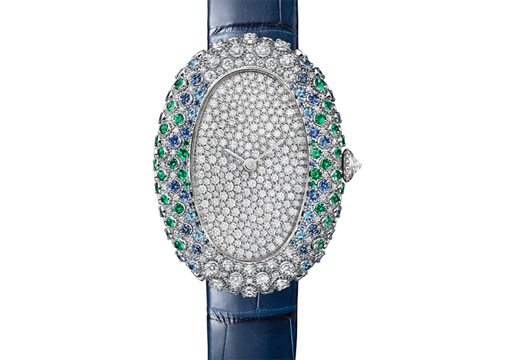 CARTIER卡地亞Baignoire de Cartier全鋪鑽腕錶