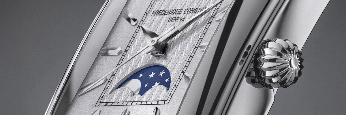 FREDERIQUE CONSTANT康斯登Classics Carrée長方形月相腕錶