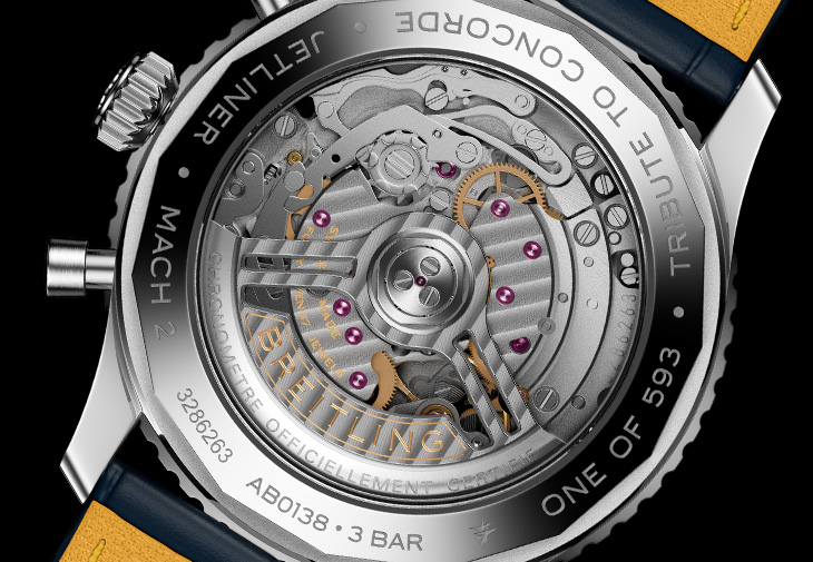 BREITLING百年靈Navitimer B01 Chronograph 43 Tribute to Concorde計時腕錶