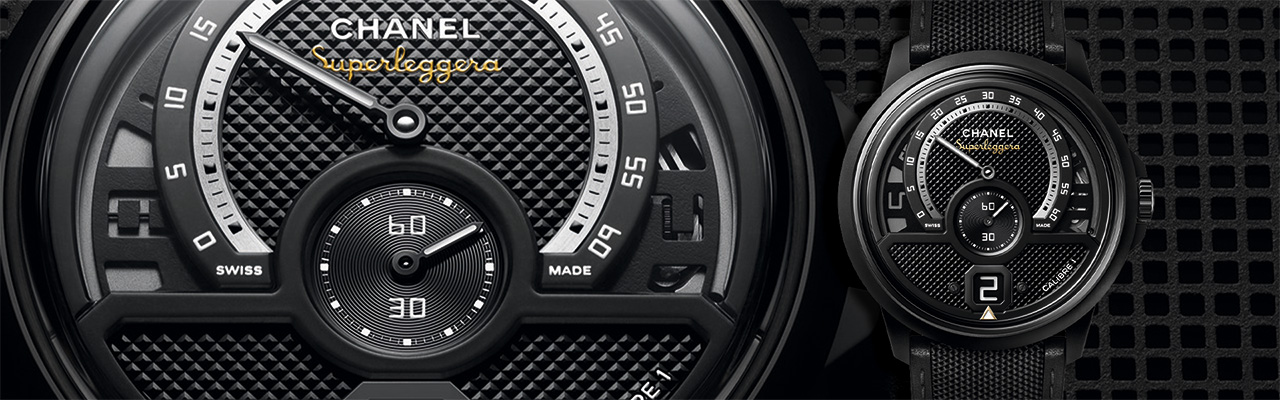 CHANEL香奈兒Monsieur Superleggera深邃黑腕錶