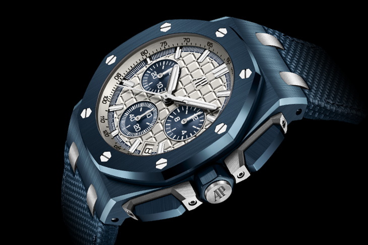 雲夜藍50陶瓷、鈦金屬雙版本／AP皇家橡樹離岸型自動上鍊計時碼錶