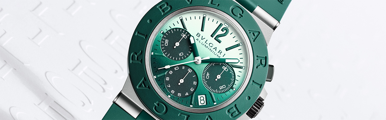 BVLGARI寶格麗Aluminium Smeraldo計時腕錶