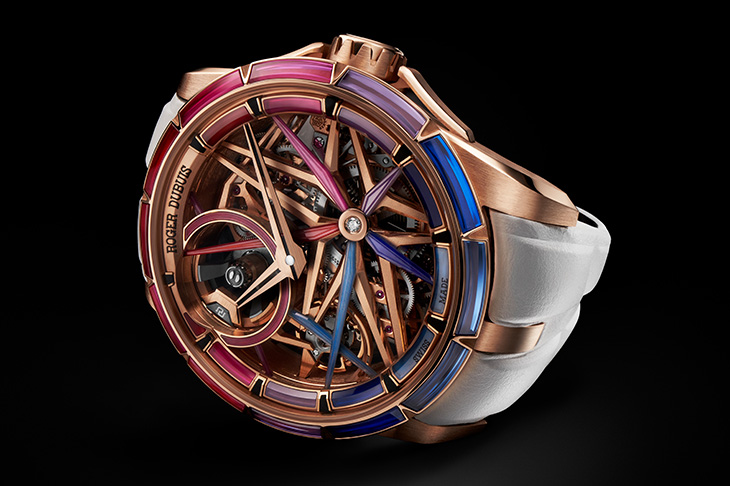 羅杰杜彼ROGER DUBUIS Excalibur Blacklight Spin-Stone Monobalancier王者系列夜光單擺輪腕錶