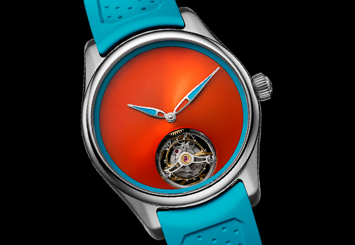 H. MOSER & CIE.亨利慕時開拓者系列Spiced Aqua腕錶
