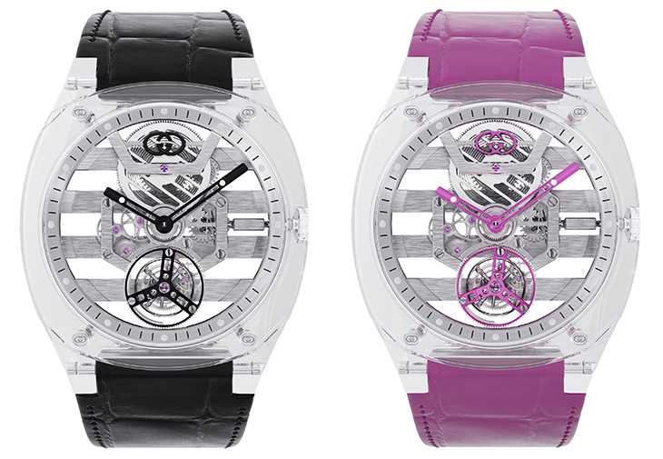 GUCCI古馳Gucci 25H鏤空陀飛輪