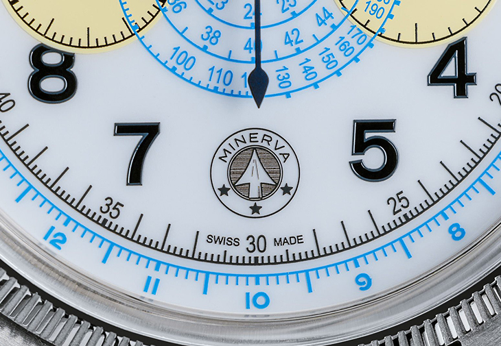 萬寶龍MONTBLANC 1858 Minerva單按把計時腕錶「Blue Arrow」P.05 for Collective