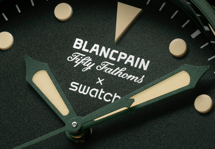 BLANCPAIN X SWATCH Bioceramic Scuba Fifty Fathoms系列Green Abyss腕錶