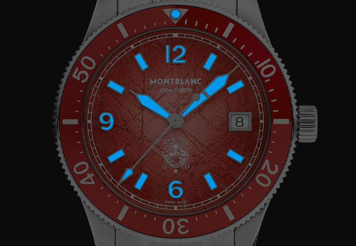 MONTBLANC萬寶龍Iced Sea系列日期顯示自動零氧腕錶限量版300