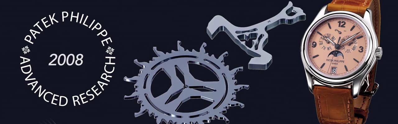 PATEK PHILIPPE百達翡麗先進研究的Pulsomax的矽擒縱輪、擒縱叉組。