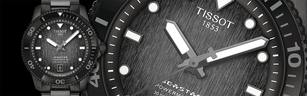 天梭表TISSOT Seastar海星系列40mm自動腕錶