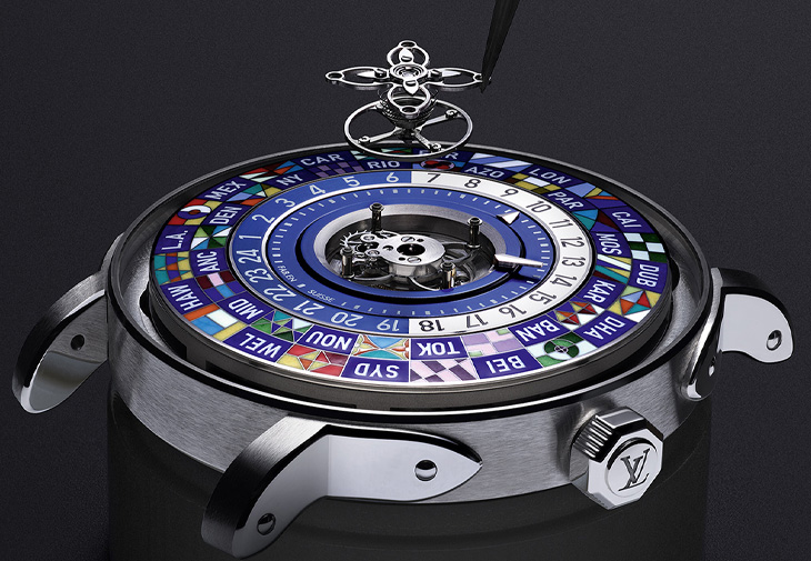 LOUIS VUITTON路易威登Escale Worldtime Tourbillon 世界時間陀飛輪腕錶
