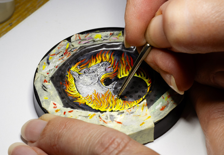 LOUIS MOINET Tourbillon Puzzle Fire Horse陀飛輪腕錶