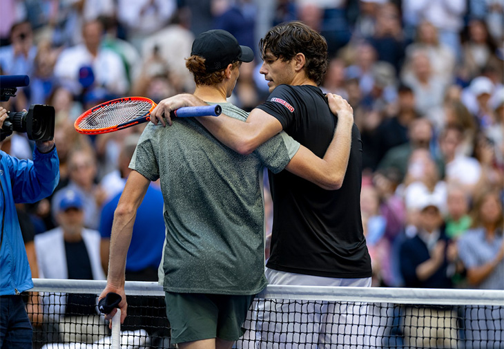 勞力士ROLEX代言人詹尼克辛納 泰勒佛里茲 美國網球公開賽
