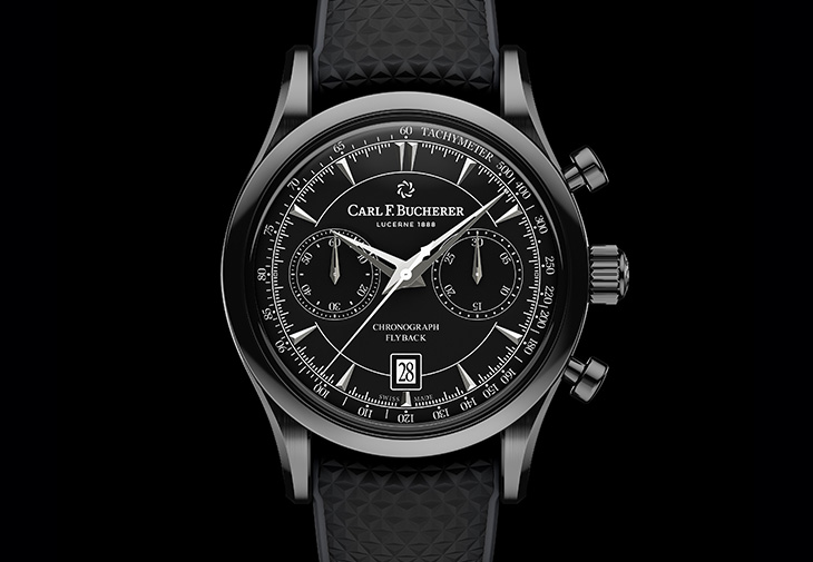 Carl F. Bucherer寶齊萊馬利龍飛返黑色計時碼錶