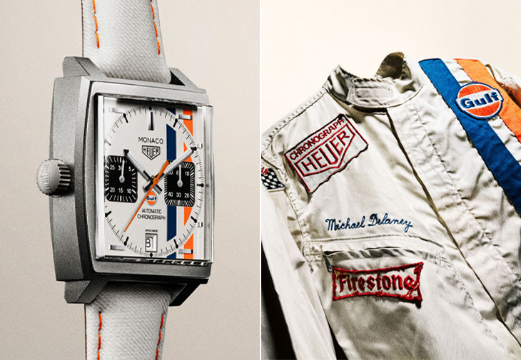 TAG Heuer泰格豪雅Monaco x GULF計時腕錶白色限量版