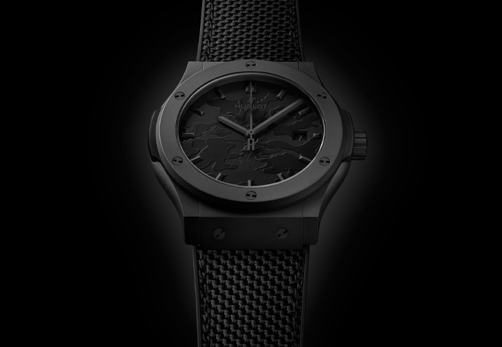 宇舶HUBLOT山本耀司經典融合系列全黑迷彩腕錶