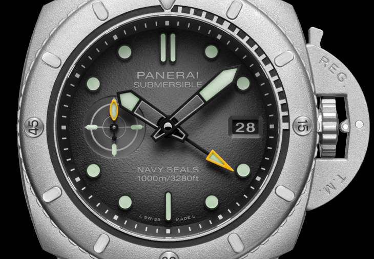 PANERAI沛納海 Submersible Navy SEALs Afniotech™ 鉿金屬體驗版腕錶 PAM01089